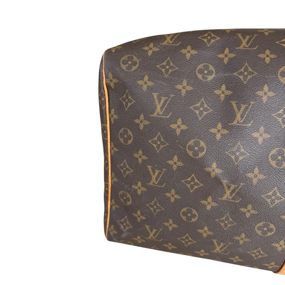 LOUIS VUITTON KEEPALL BANDOULIERE 55 TRAVEL BAG MONOGRAM